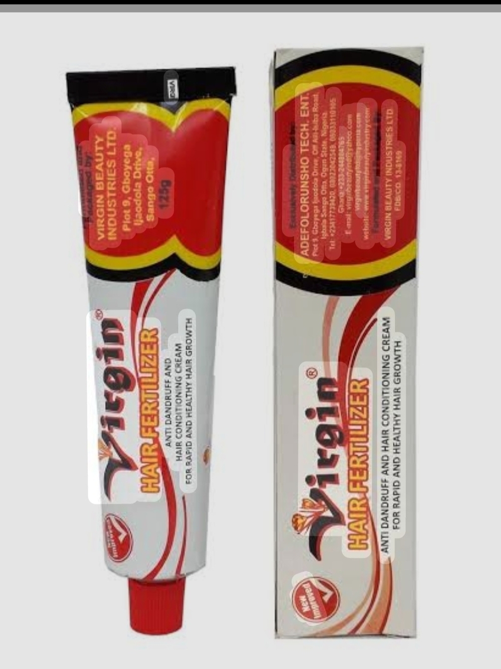 VIRGIN Hair Fertilizer Anti Dandruff & Conditioning hair Cream* New & Boxed